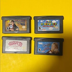 Game Boy Advance Game Cartridge Set - 4 original Games